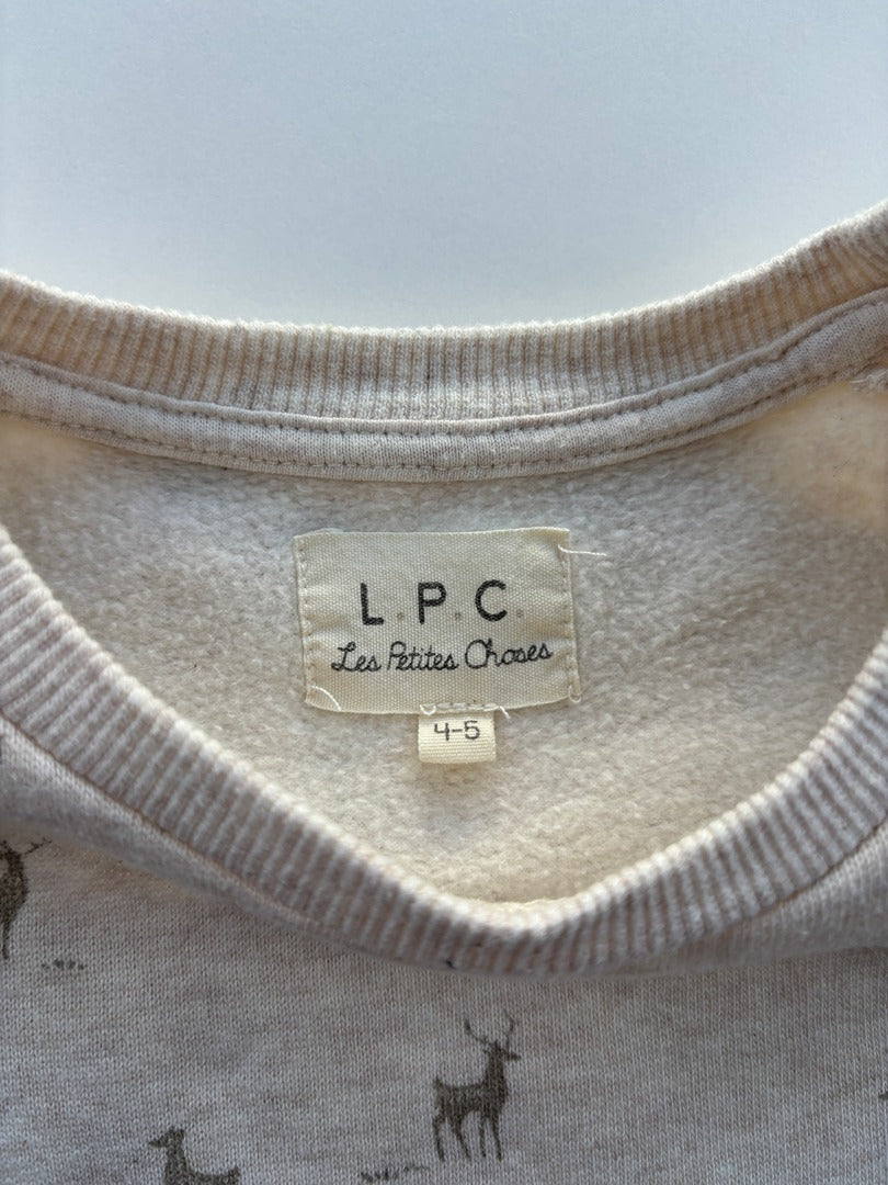 Sweat Les Petites Choses - 4 ans - Beige - État : Excellent
