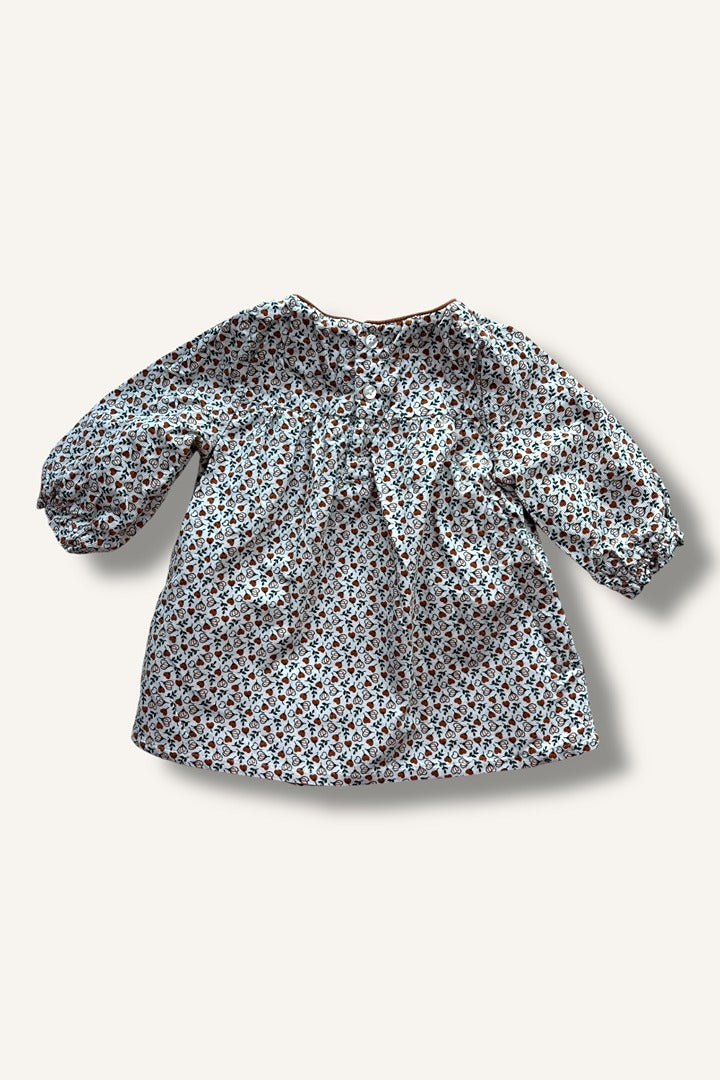 Robe Obaïbi - 9 mois - Crème - État : Excellent