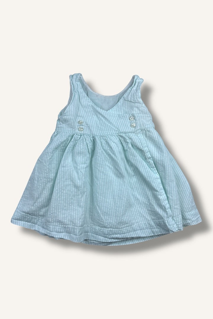 Robe Obaïbi - 12 mois / 74cm - Bleu clair - État : Excellent