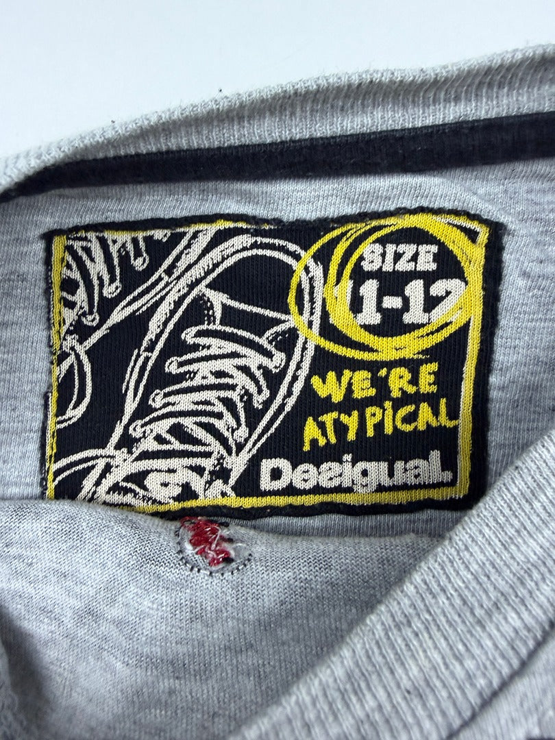 T-shirt Desigual - 8 Ans / 128 Cm - Gris - État : Excellent