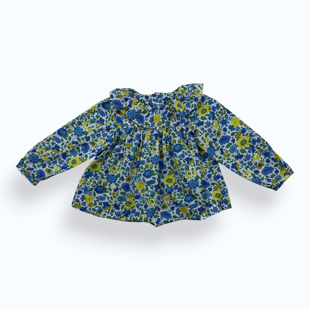 Blouse Jacadi - 18 Mois - Bleu et vert - État : Excellent