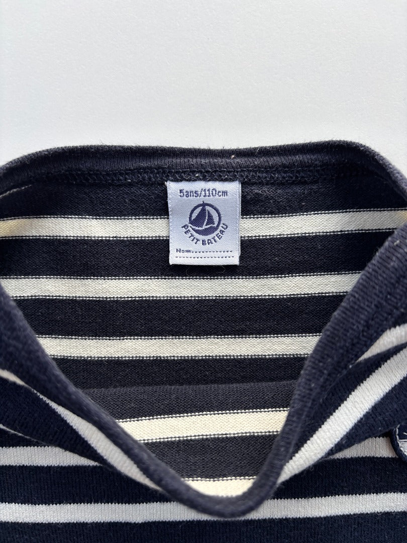 Marinière Petit Bateau - 5 ans - Marine - État : Excellent