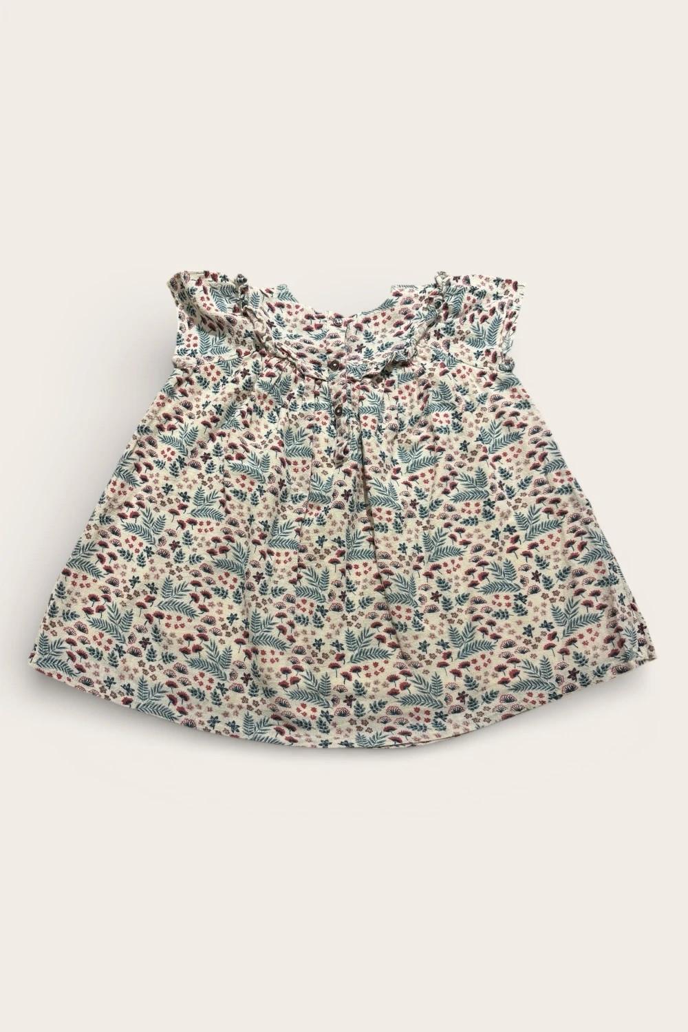 Ensemble robe + bloomer Bout’chou – 18 mois – 100% coton fleuri