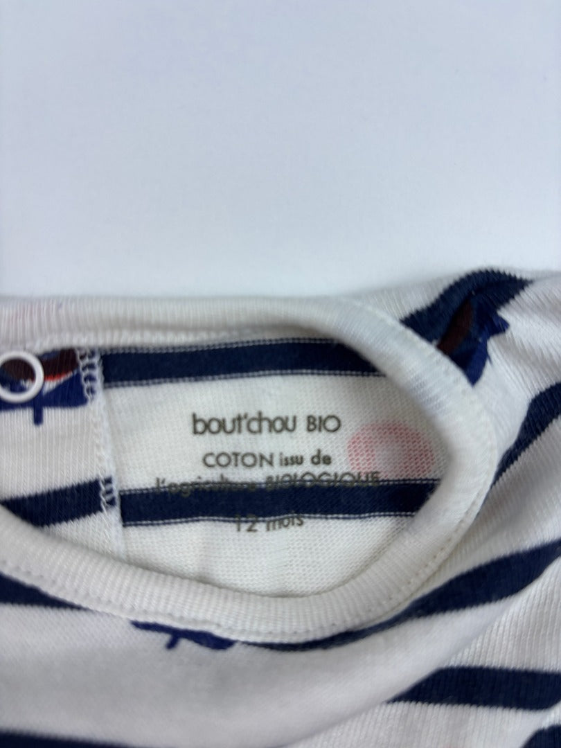 Robe Bout'chou Bio - 12 mois - Blanc - État : Excellent
