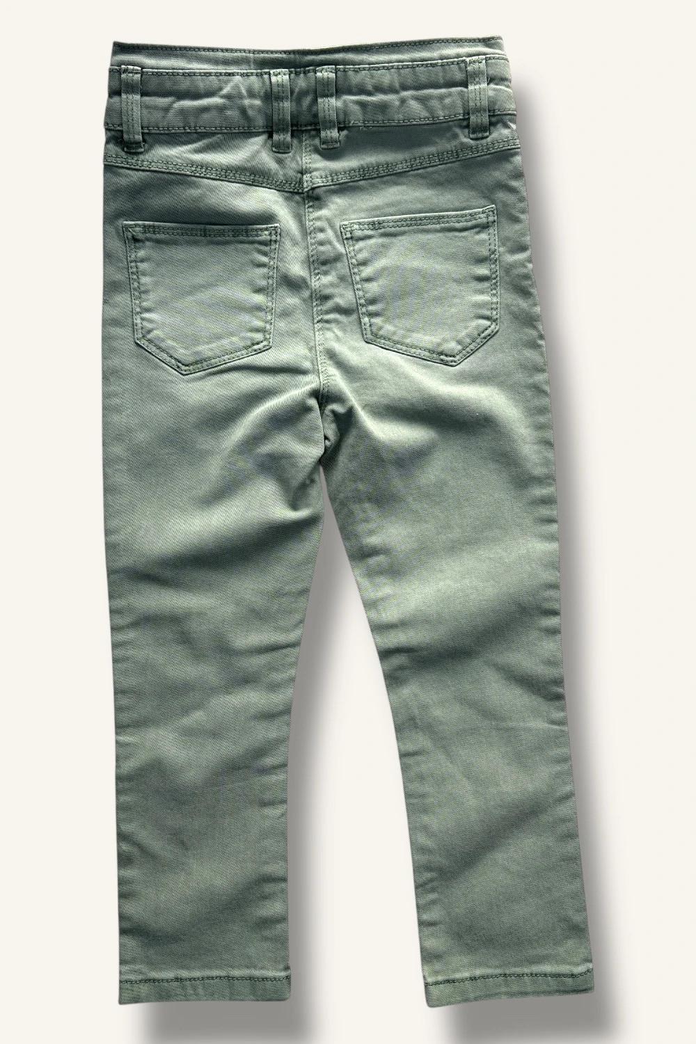 Pantalon enfant vert sauge Tape à l’œil – 6 ans