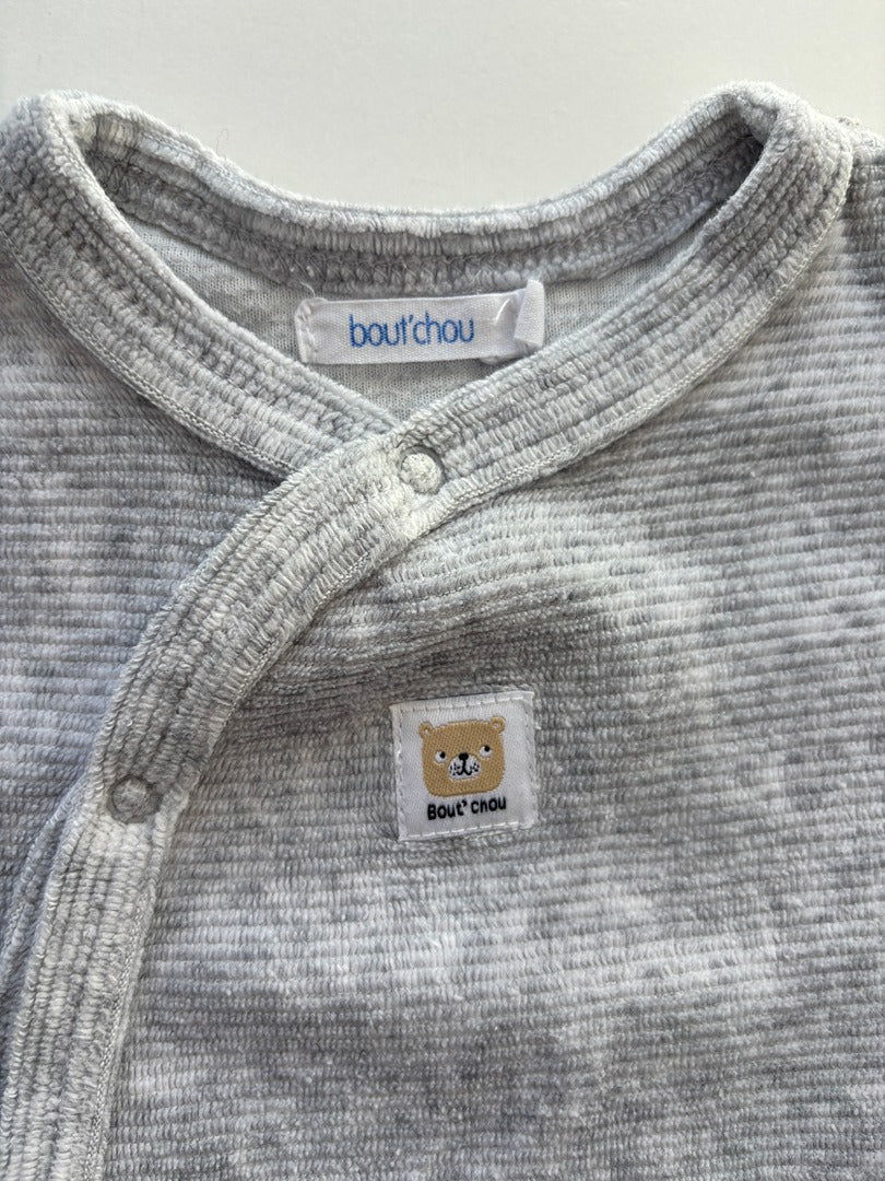 Pyjama Bout'chou - 6 Mois - Gris - État : Excellent