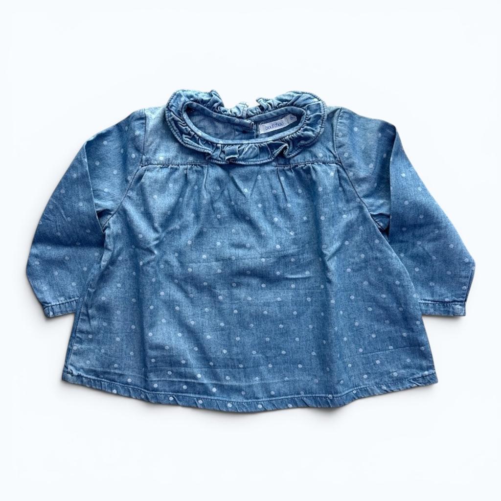 Blouse Bout'chou - 12 mois - Bleu - État : Excellent