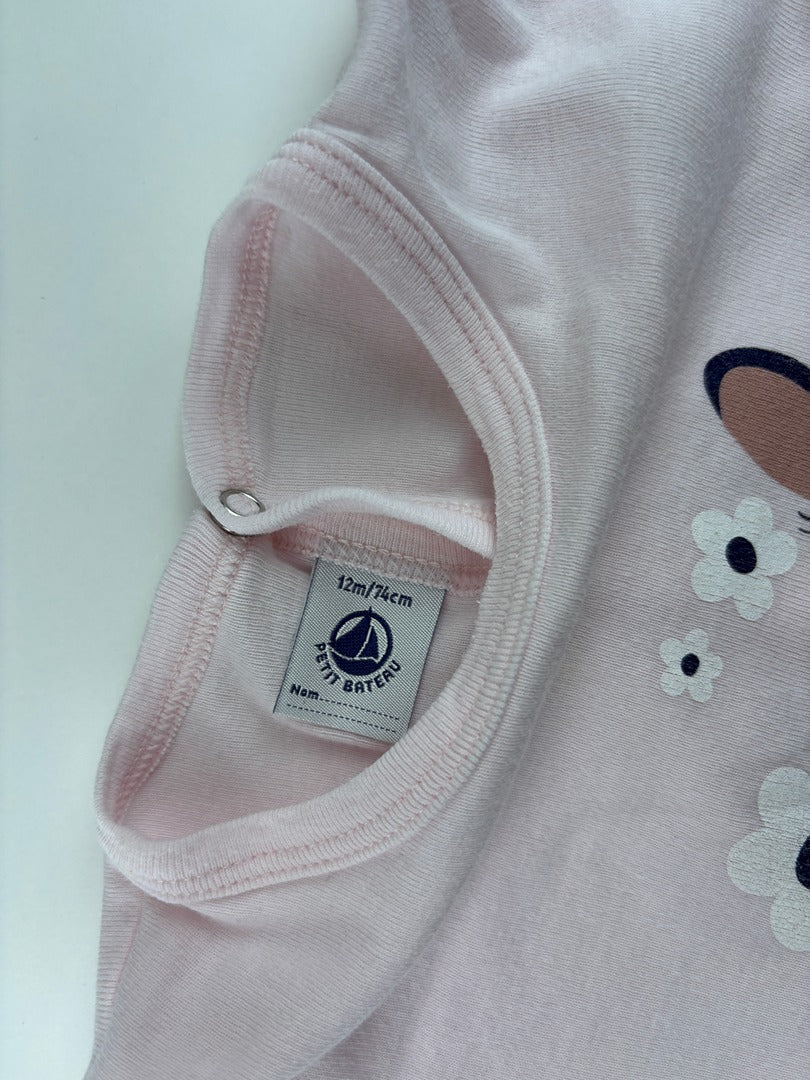 Pyjama Petit Bateau - 12 mois - Rose - État : Excellent