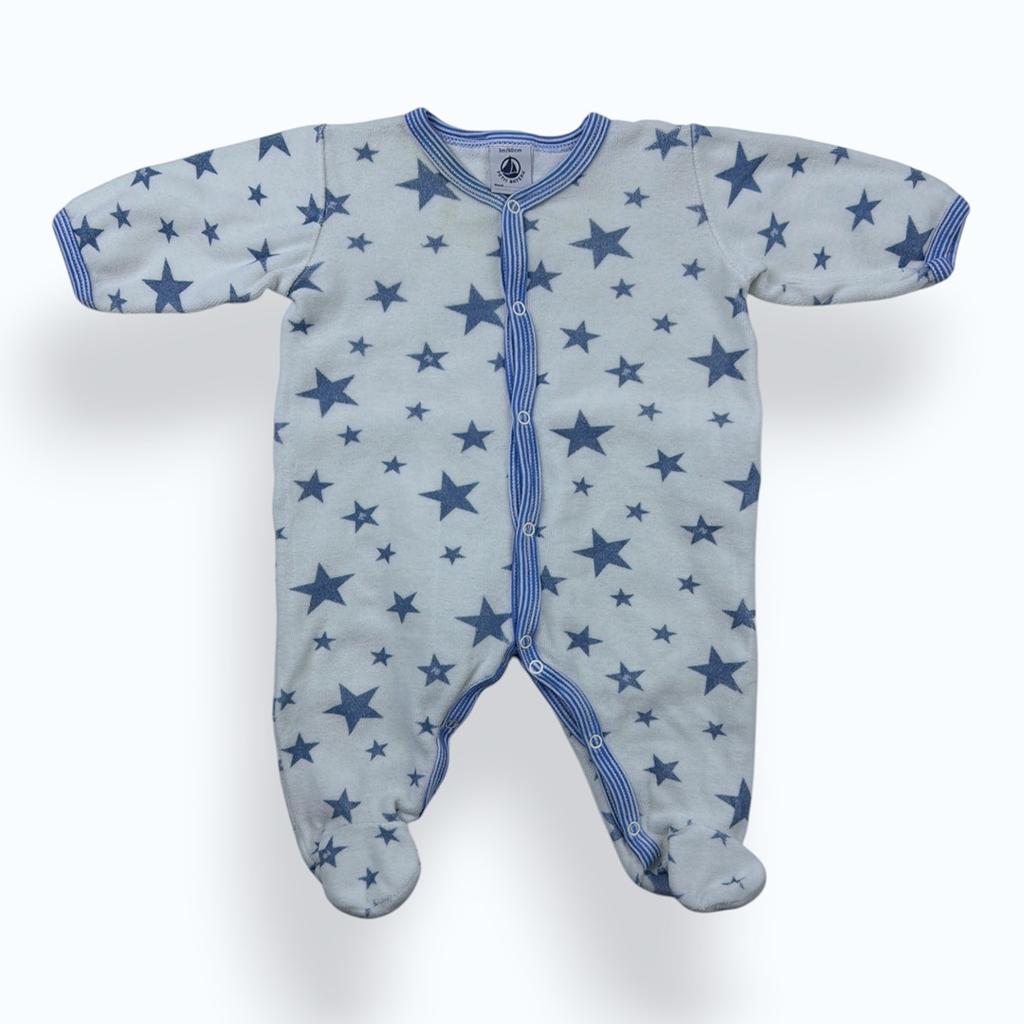 Grenouillère Petit Bateau - 3 Mois / 56 Cm - Blanc