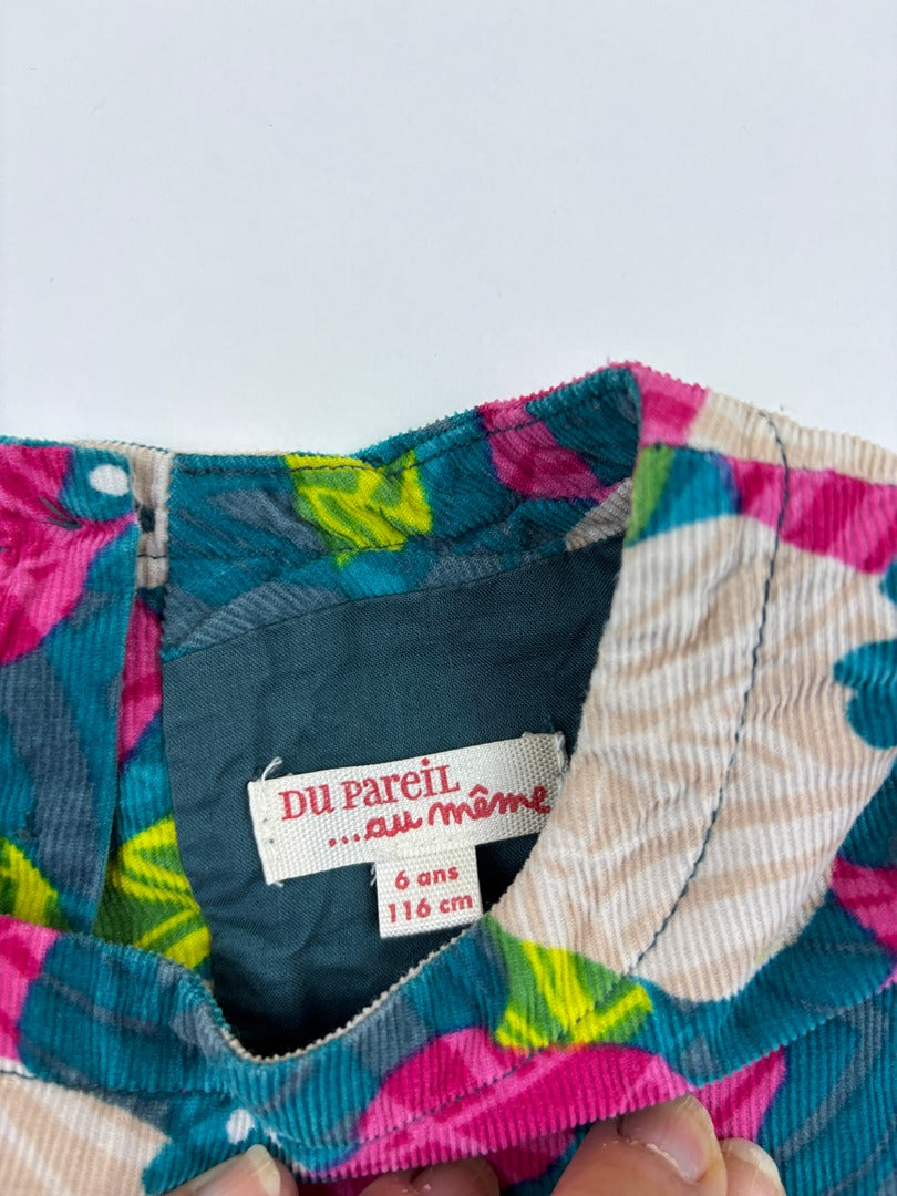 Robe Courte Du Pareil au Même - 6 Ans - Vert - État : Excellent