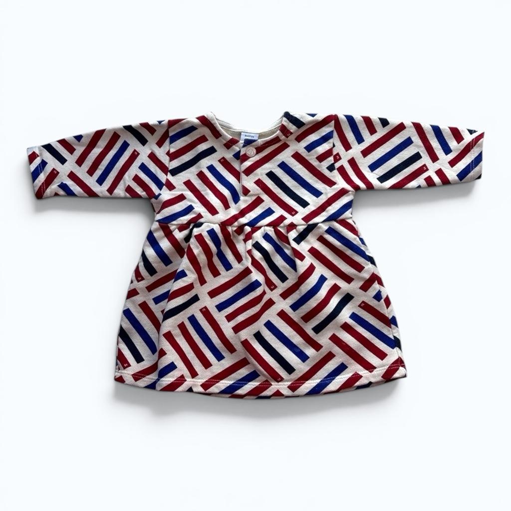 Robe bébé Petit Bateau - 6 mois - Rouge - État : Excellent