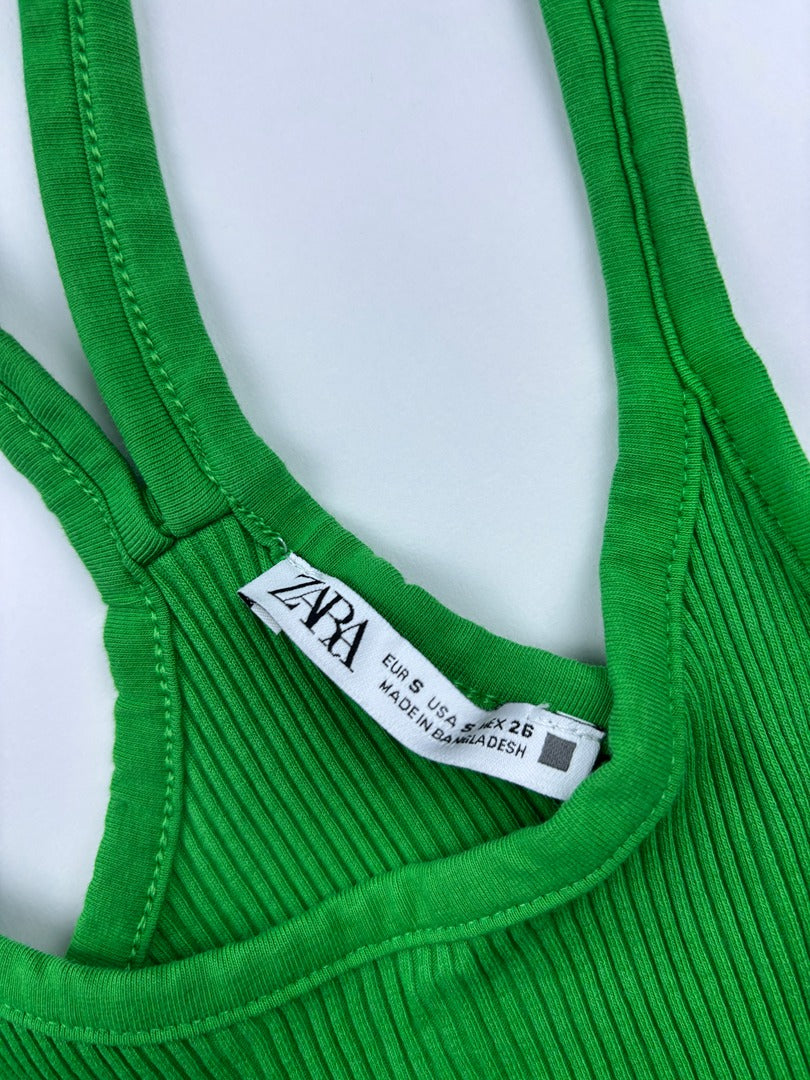 Débardeur Zara - S / 14 Ans - Vert - État : Excellent