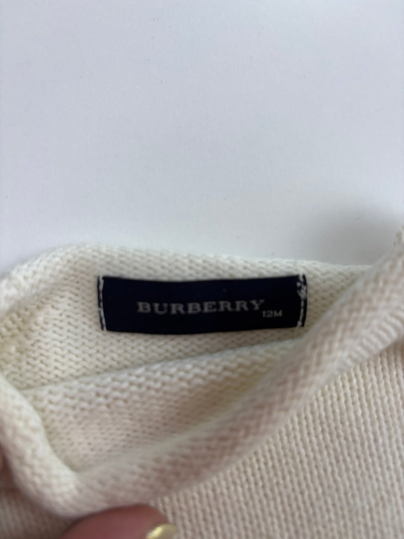 Pull Burberry - 12 Mois - Crème - État : Excellent