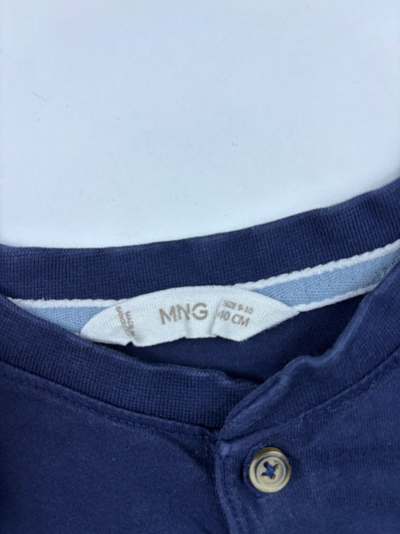 T-shirt manches longues Mango - 10 ans - Bleu - État : Excellent