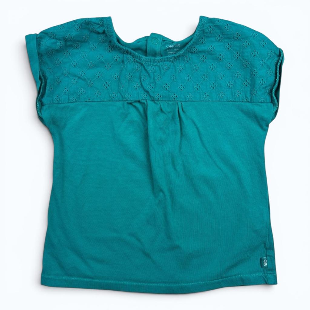 T-shirt Obaïbi - 23 Mois - Vert - État : Excellent