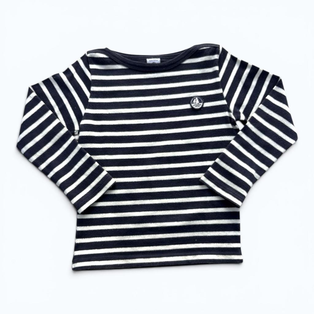 Marinière Petit Bateau - 5 ans - Marine - État : Excellent
