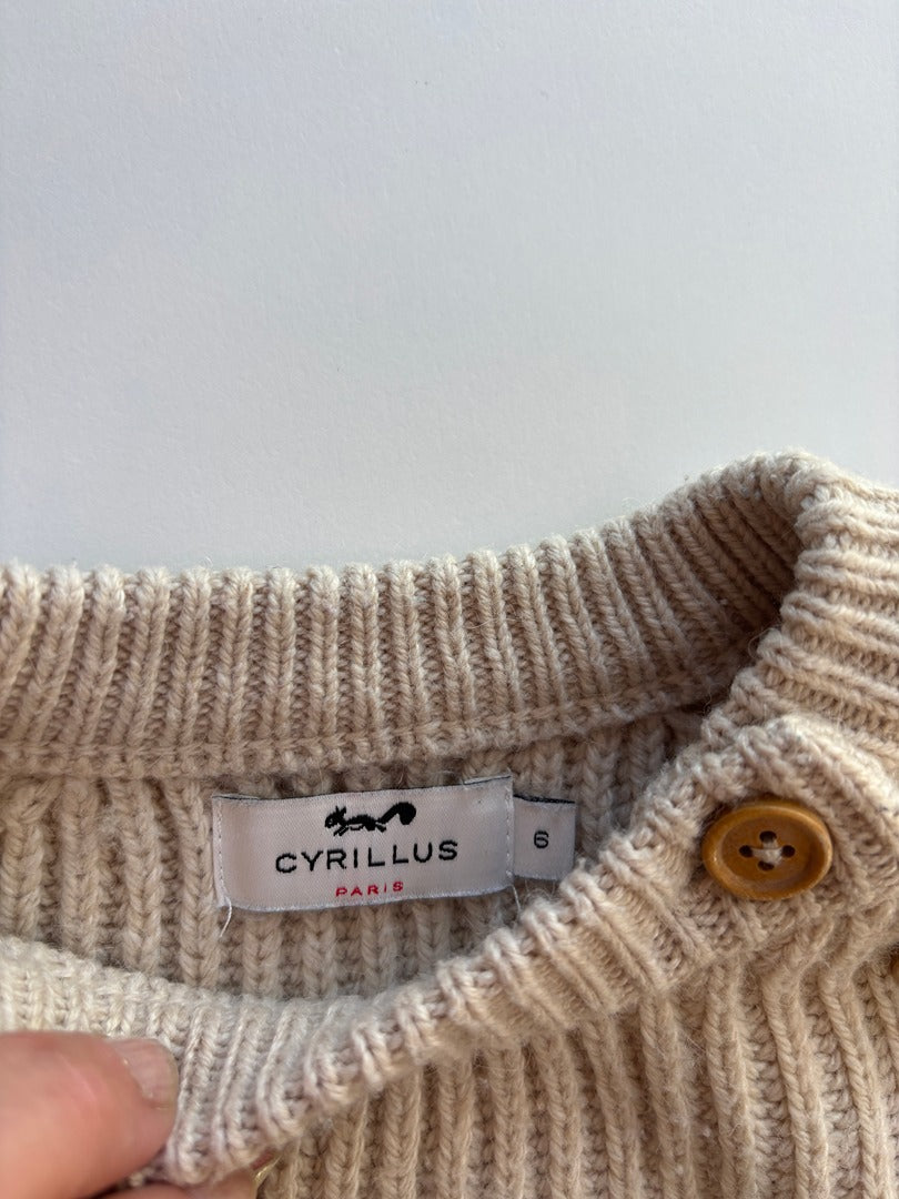 Pull Cyrillus - 6 Ans - Crème - État : Excellent