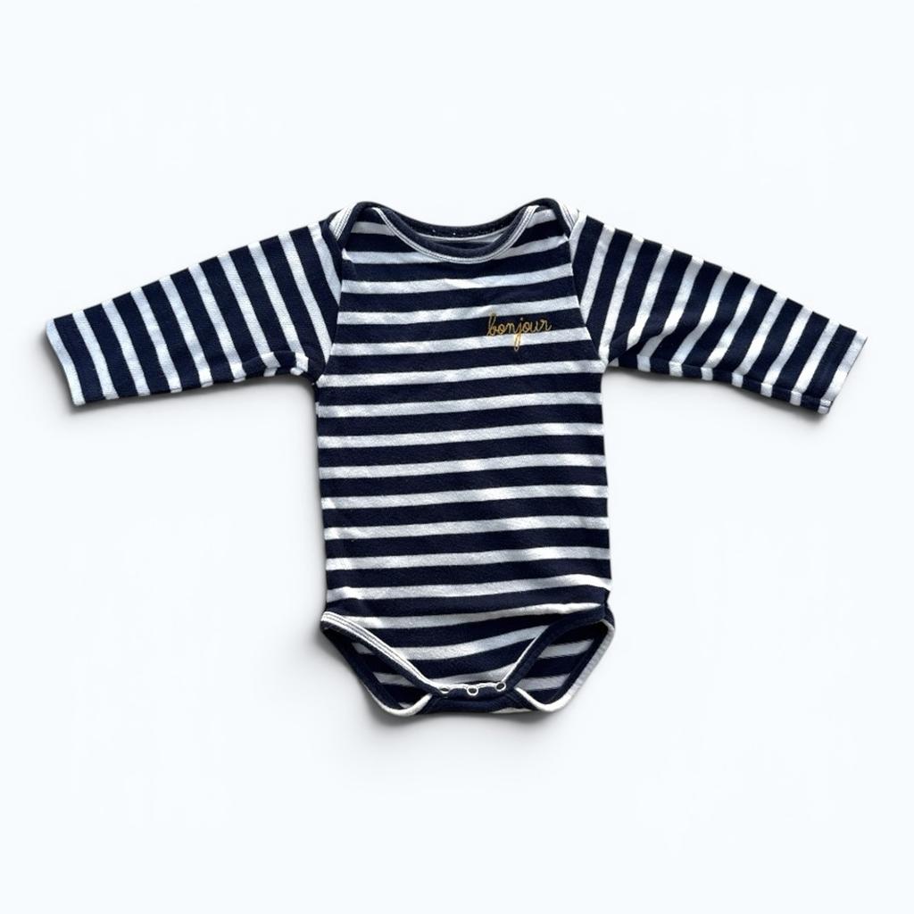 Body Maison Labiche - 6-9 mois - Marine - État : Excellent