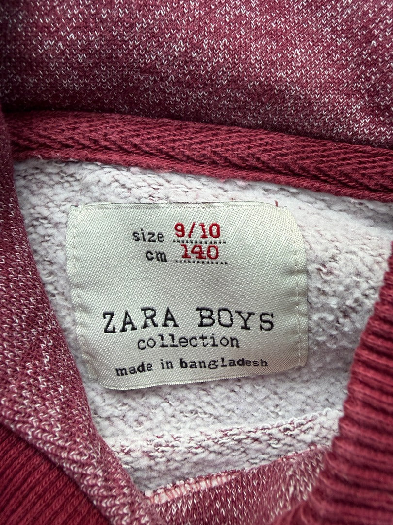 Sweat À Capuche Zara Boys - 10 Ans - Rouge - État : Excellent