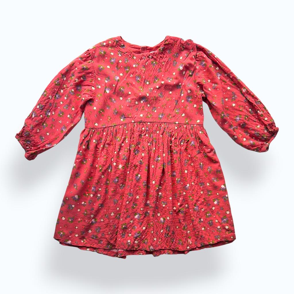 Robe Courte Zara - 5 Ans / 110 Cm - Rouge - État : Excellent