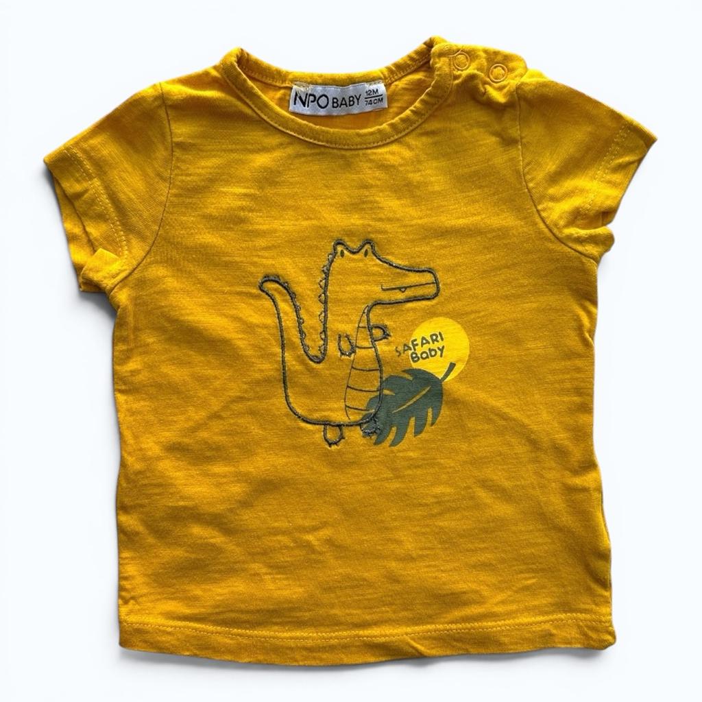 T-shirt Npo Baby - 12 mois - Jaune - État : Excellent