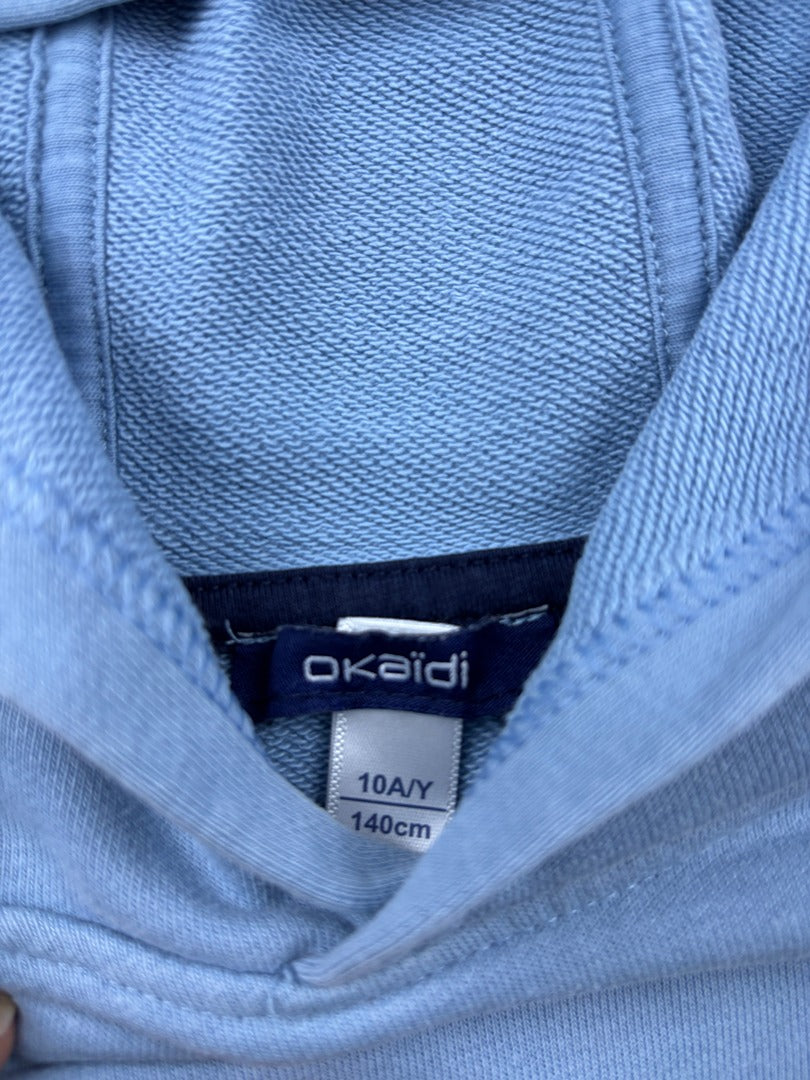 Sweat à capuche Okaïdi - 10 ans - Bleu - État : Excellent