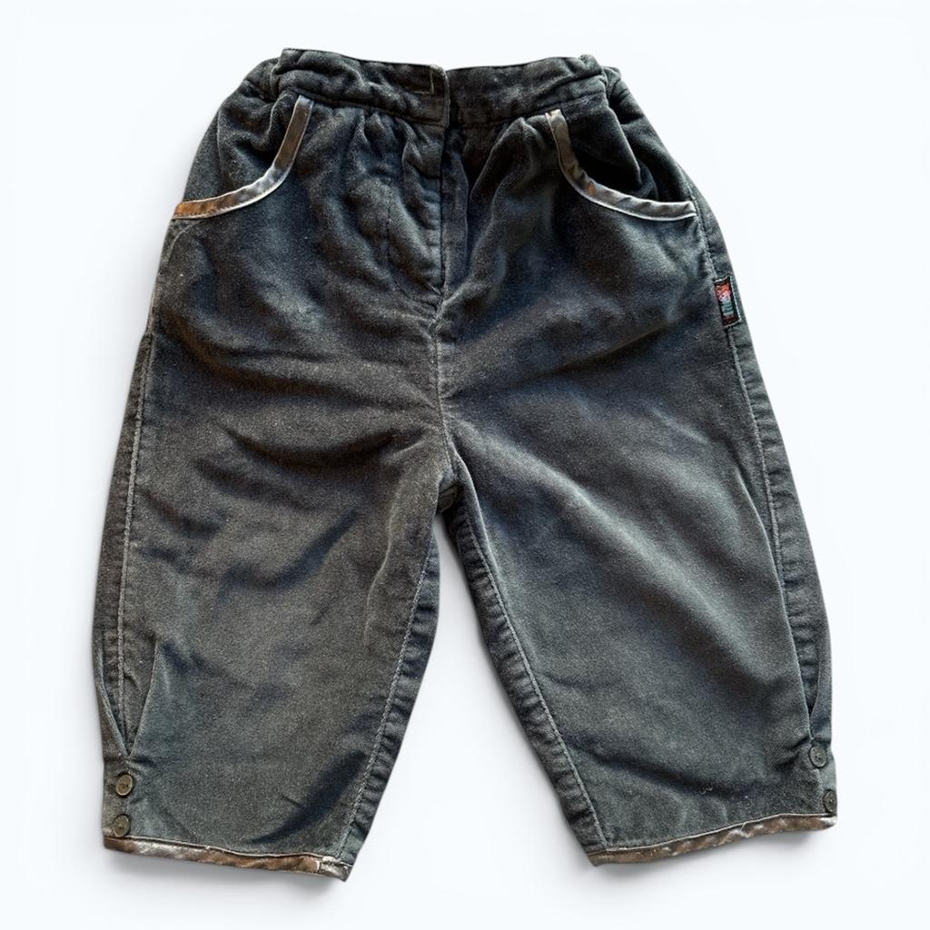 Pantalon velours Bleu foncé Natalys 12 mois