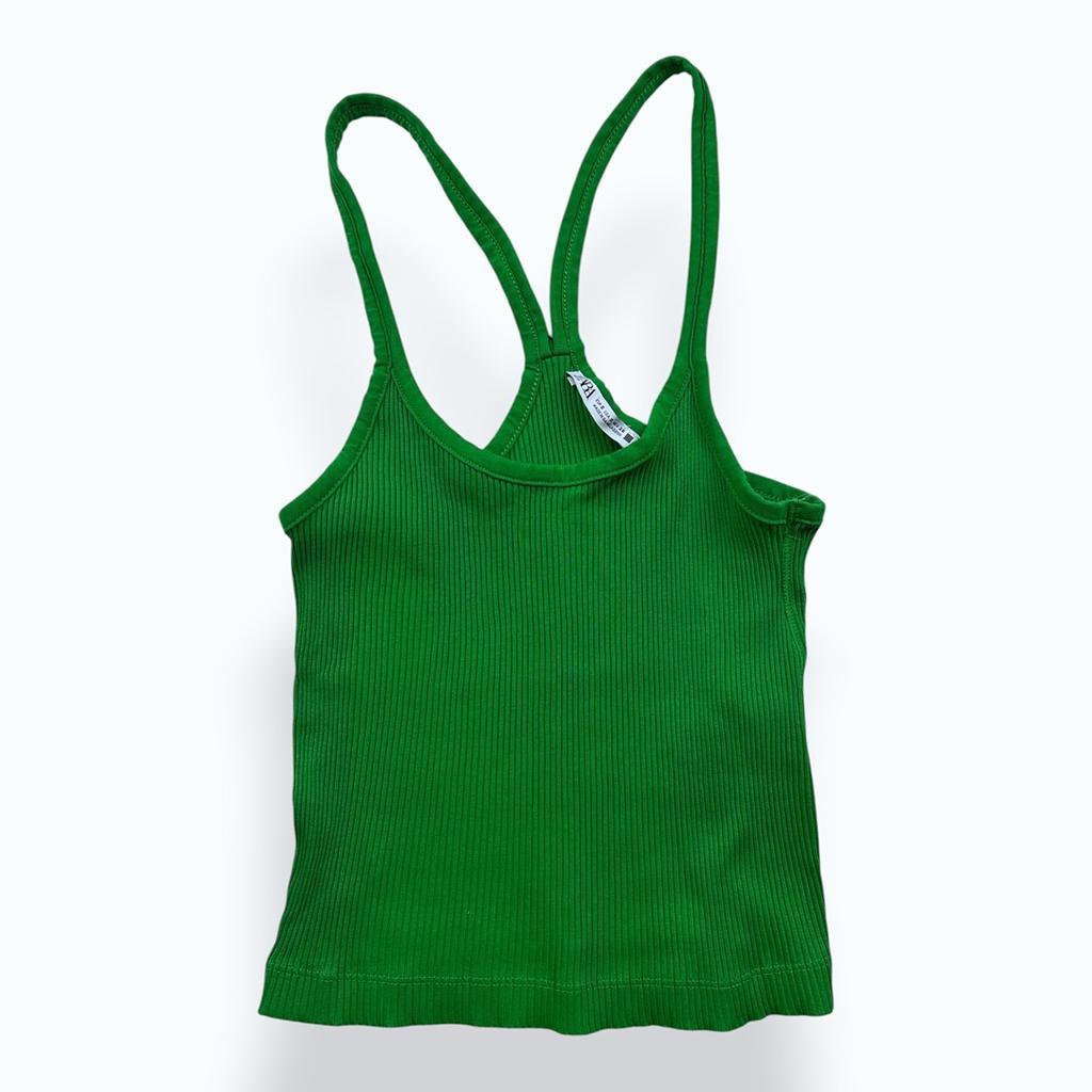 Débardeur Zara - S / 14 Ans - Vert - État : Excellent