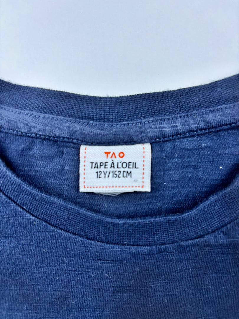T-shirt Tape à l'oeil - 12 ans / 152 cm - Bleu - État : Excellent