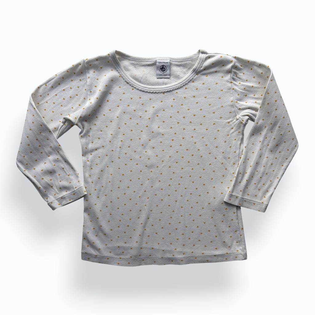 T-shirt Petit Bateau - 4 Ans - Blanc - État : Excellent