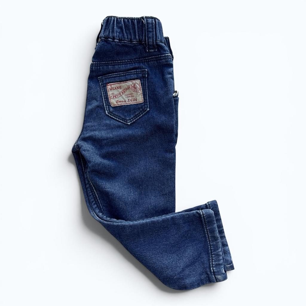Jean Petit Bateau - 12 mois - Bleu - État : Excellent