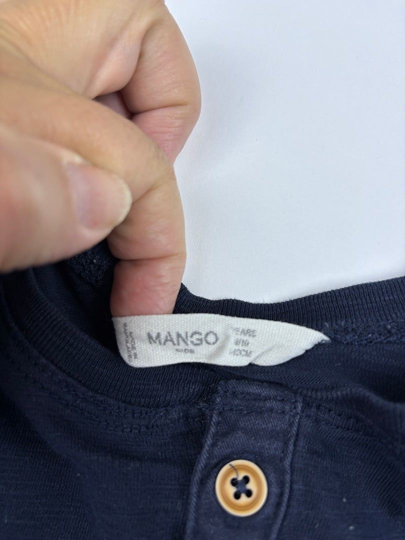 T-shirt Mango - 10 ans - Bleu marine - État : Excellent