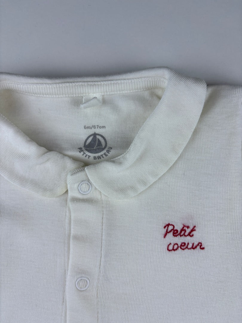 Dors-bien Petit Bateau - 6 mois - Blanc - État : Excellent