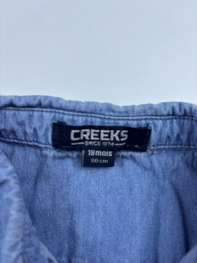 Chemise Creeks - 18 mois - Bleu - État : Excellent