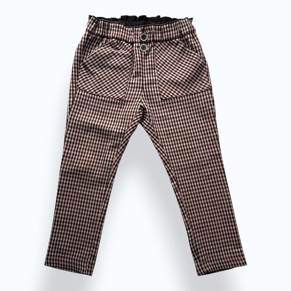 Pantalon Zara - 4 Ans - Bordeaux - État : Excellent