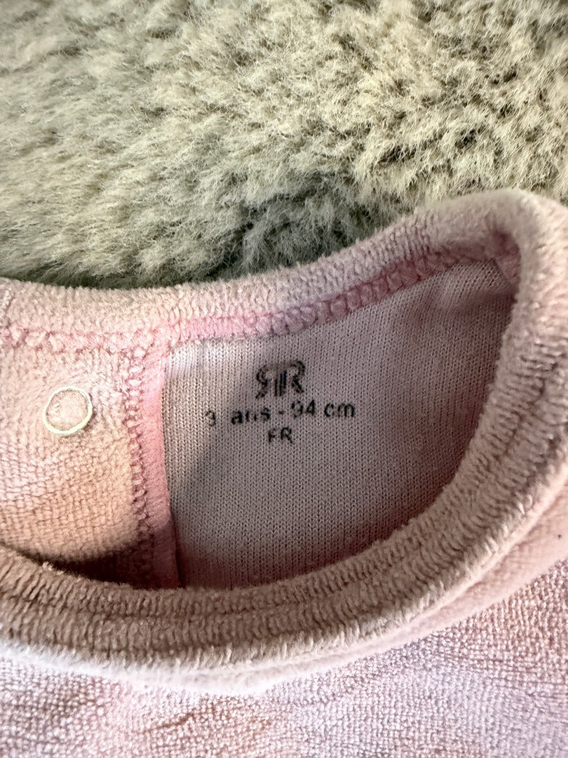 Haut de pyjama La Redoute - 3 ans / 98 cm - rose - État : Très bon état