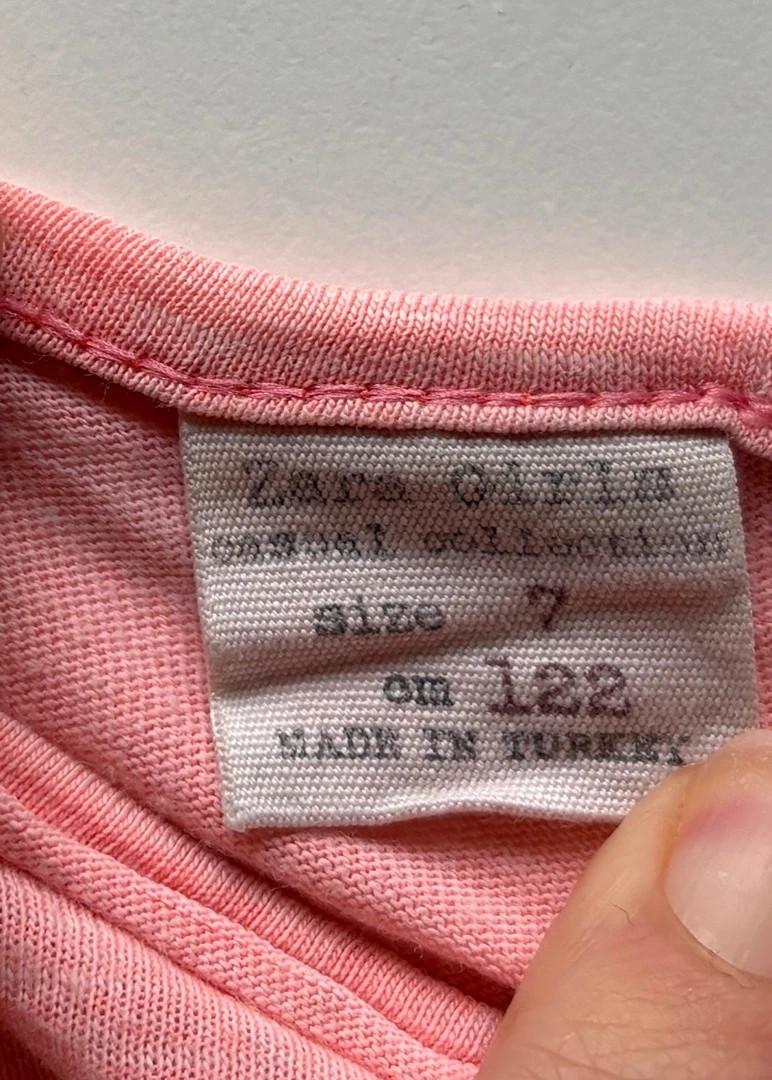 T-shirt Zara - 7 ans - Rose - État : Excellent