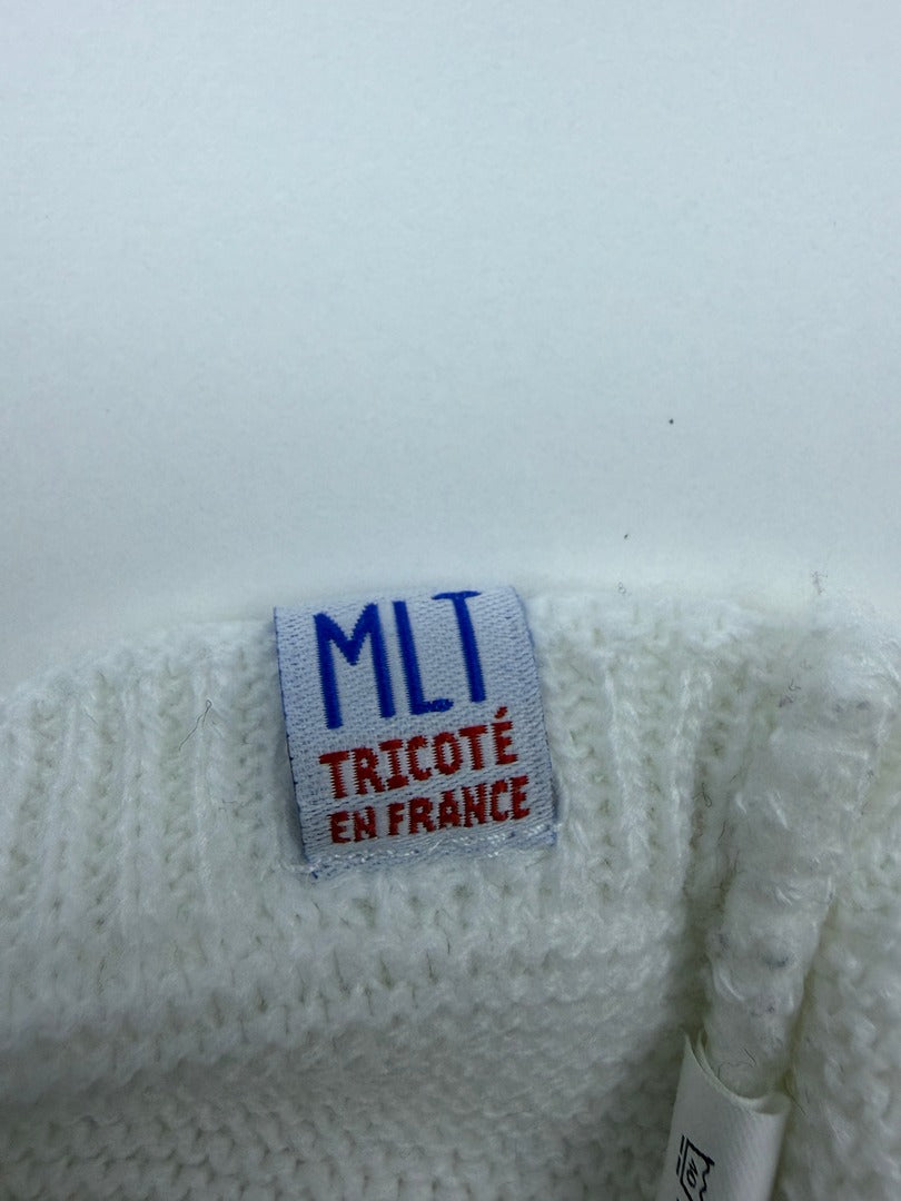 Bonnet Mlt - 0-1 Mois - Blanc - État : Excellent