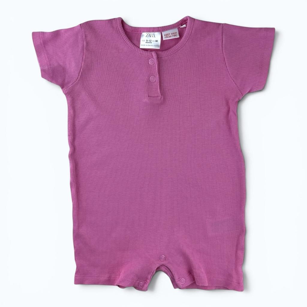 Barboteuse Zara - 9-12 Mois - Rose - État : Excellent