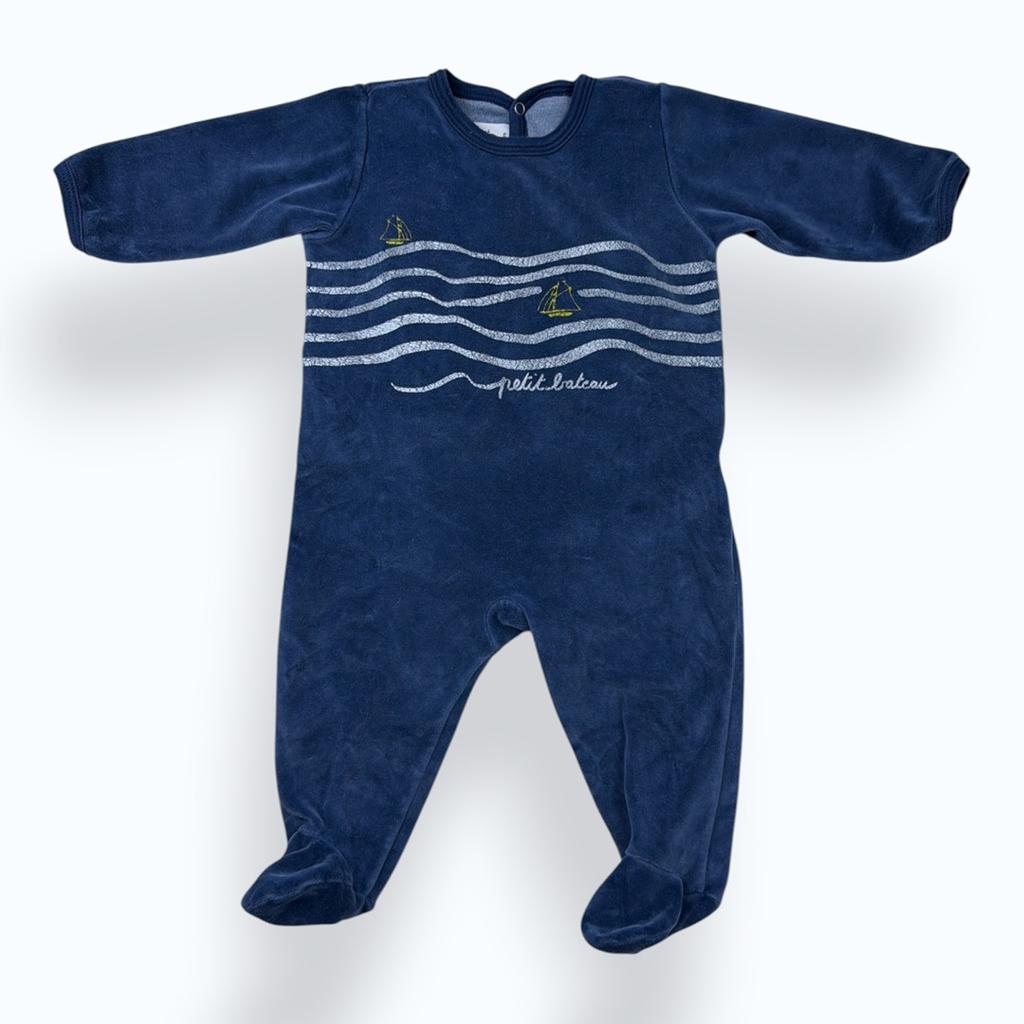 Grenouillère Petit Bateau - 6 Mois - Bleu