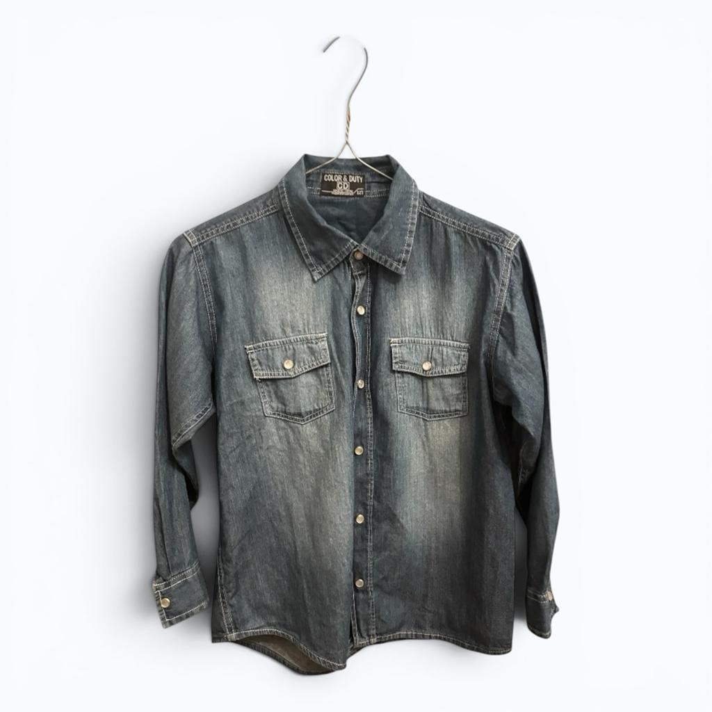 Chemise denim garçon 12 ans