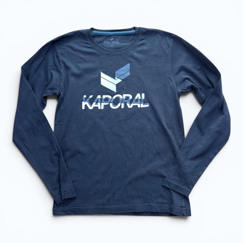 T-shirt Manches Longues Kaporal - 12 Ans - Marine - État : Excellent