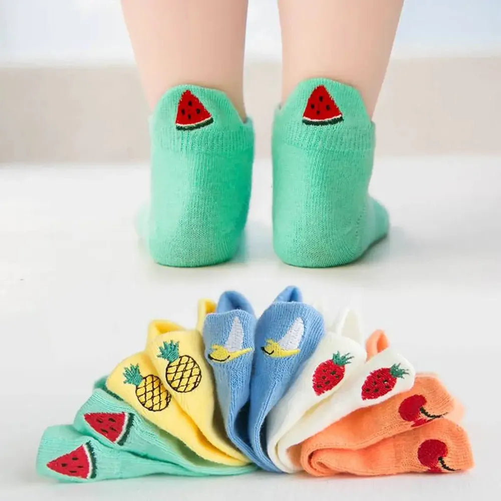 Lot de 5 Chaussettes Languette Fruit