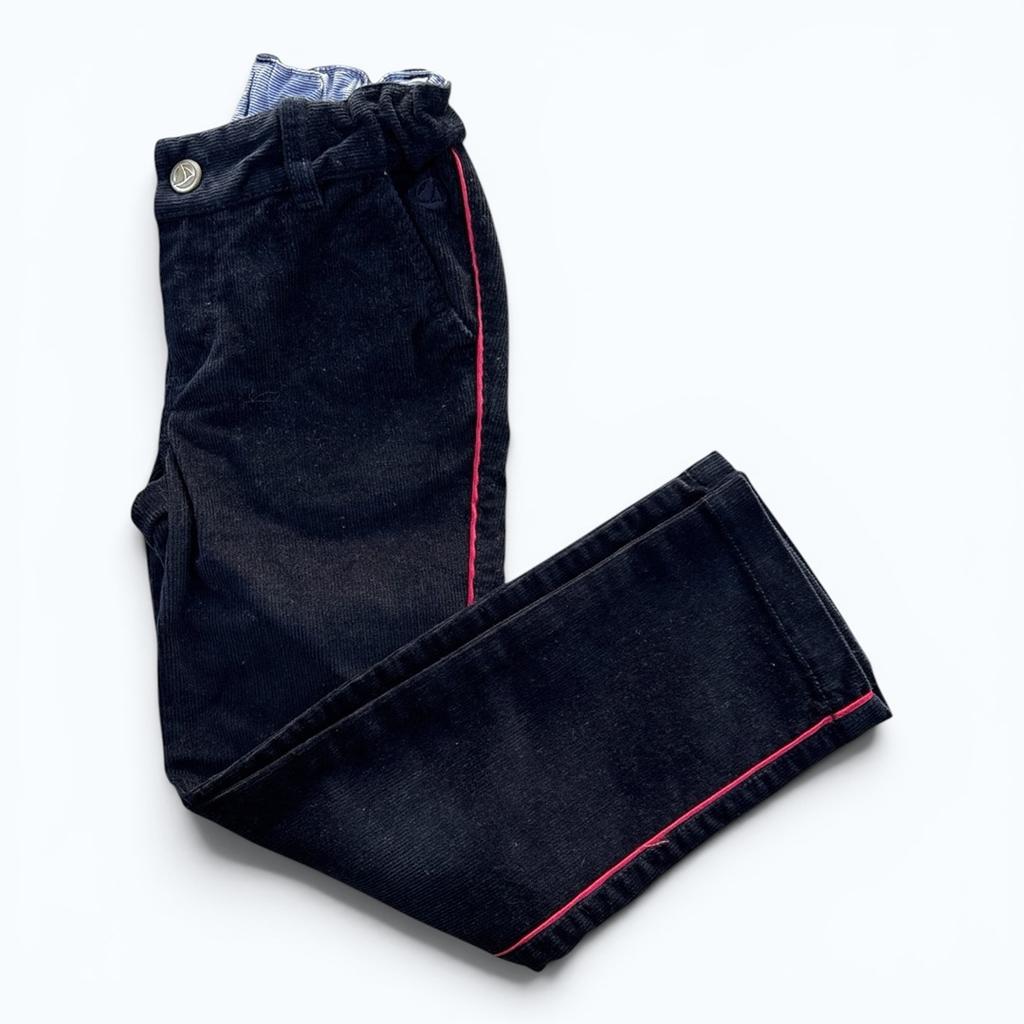 Pantalon Petit Bateau - 4 ans - Bleu marine - État : Excellent