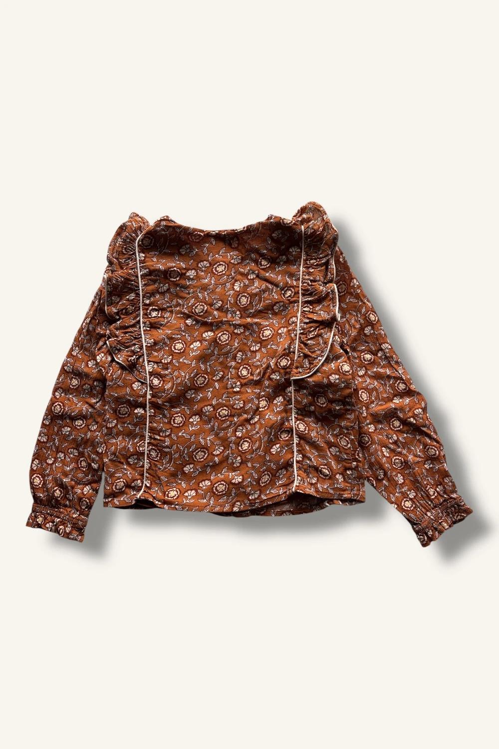 Blouse fleurie Sergent Major 6 ans