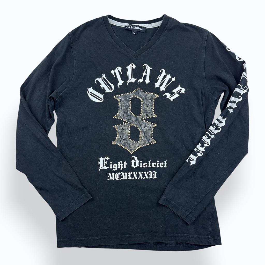 T-shirt manches longues Overgame - 12 ans - Noir - État : Excellent