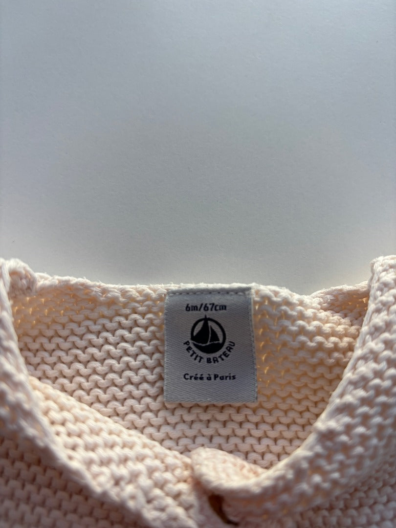 Gilet Petit Bateau - 6 Mois - Rose - État : Excellent