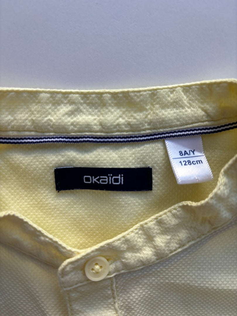 Chemise Okaïdi - 8 ans - Jaune - État : Excellent