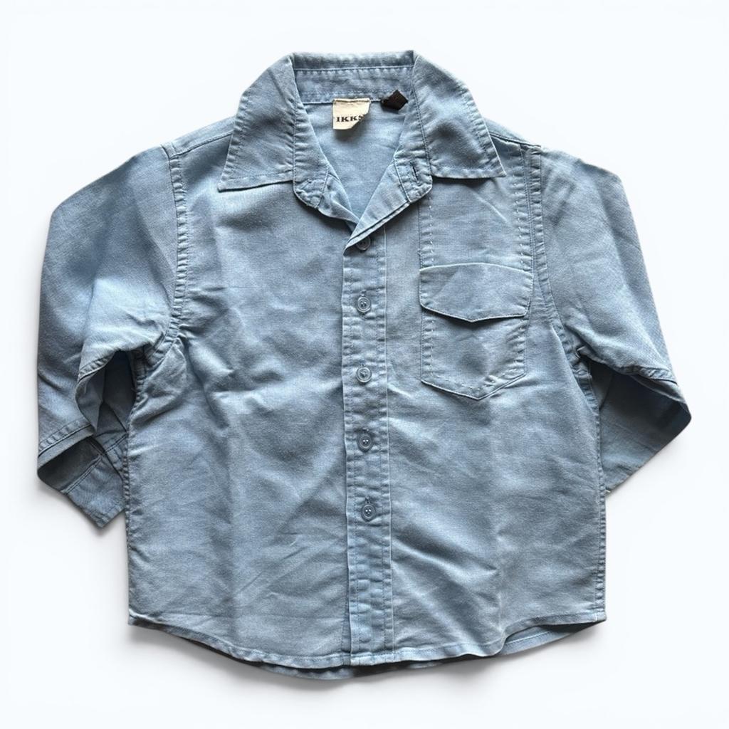 Chemise Ikks - 18-24 mois / 86cm - Bleu - État : Excellent