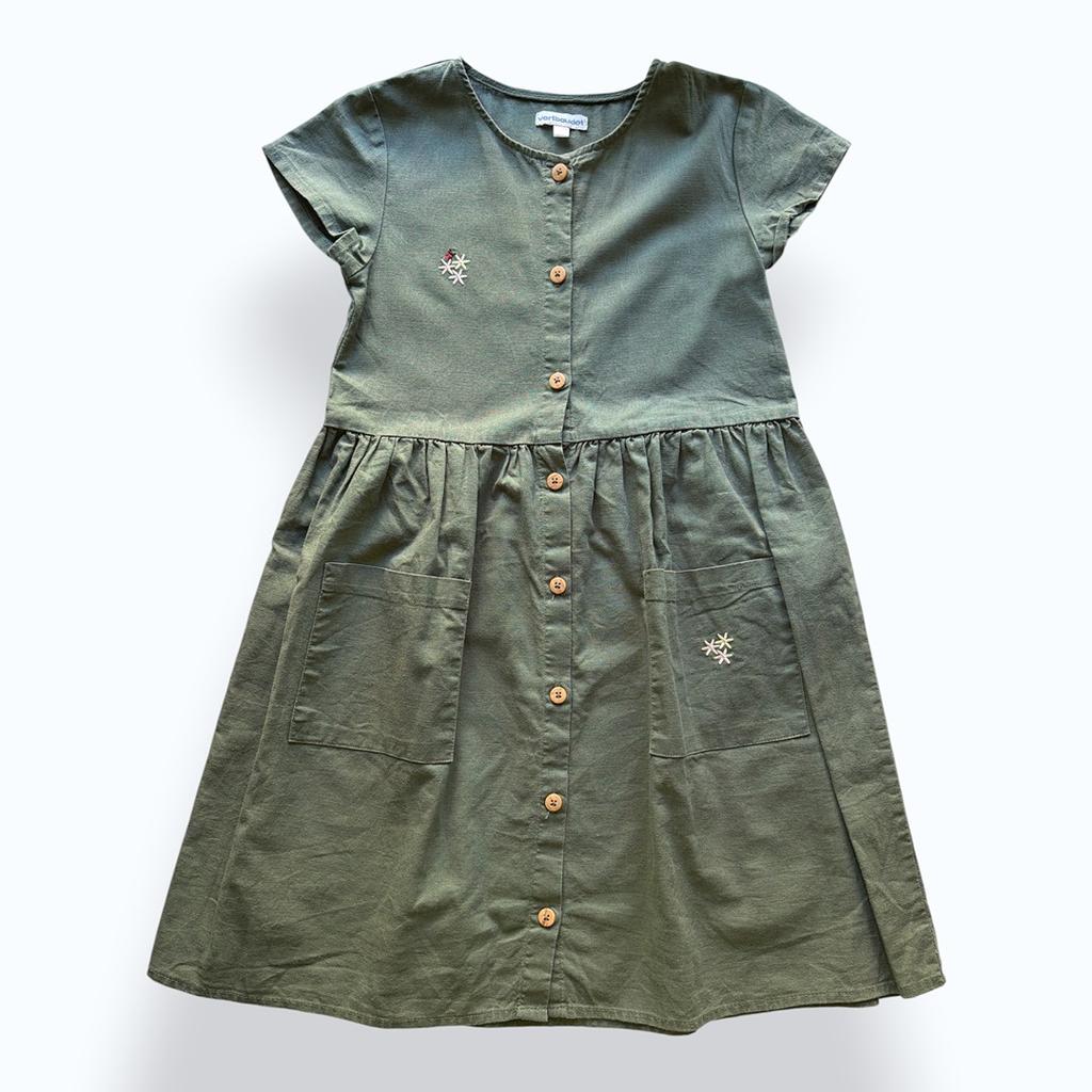 Robe Courte Vertbaudet - 10 Ans - Kaki - État : Excellent